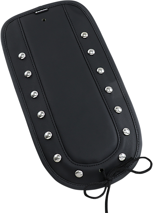 Bill's Exhausts Fender Chap matching Studded Solo Seat for SADDLEMEN T8129-18-S motorcycle seat, durable leather with studded design.