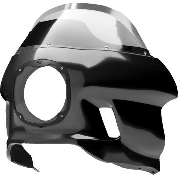 Bill's Exhausts SADDLEMEN Mini Fairing seat for FXR motorcycle, featuring sleek design and comfortable seating.