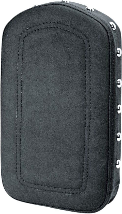 Bill's Exhausts SADDLEMEN Gravestone studded seat pad with textured leather and decorative metal studs, designed for motorcycle seats.
