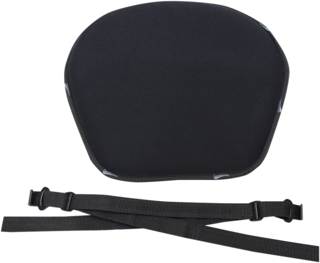 Black SADDLEMEN Original Comfort Jumbo seat pad made of soft-stretch fabric for bikes, designed for comfort and durability.