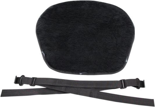 Bill's Exhausts Saddlemen Pad seat with breathable fleece, jumbo size, black color for comfortable motorcycle riding.
