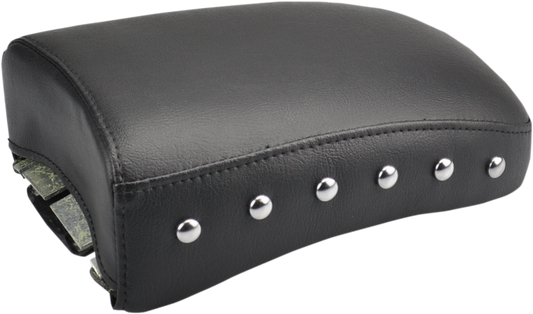 Studded SADDLEMEN Renegade Pillion touring seat for FXR motorcycles with detailed stitching and comfortable design.