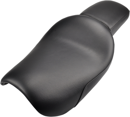 SADDLEMEN Renegade Seat for FXR models 1982-1999, black motorcycle seat by Bill's Exhausts with sleek, contoured design