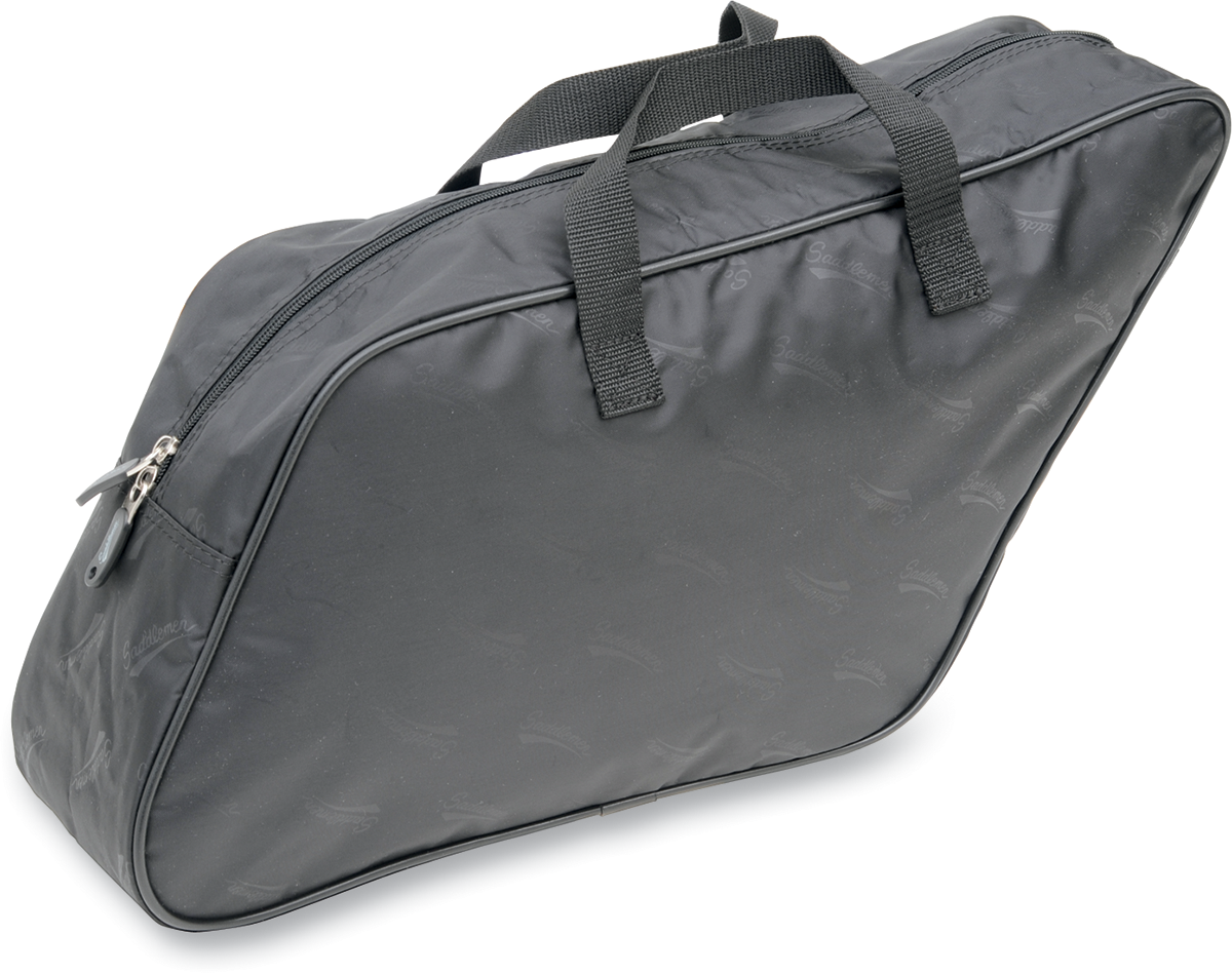 Bill's Exhausts Saddlemen saddlebag liner for FLD 3501-0759, designed to fit motorcycle seat storage with durable fabric.