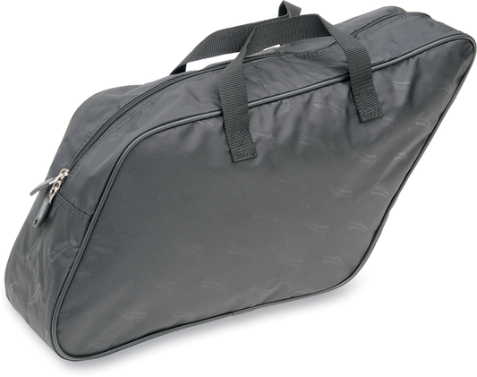 Bill's Exhausts Saddlemen saddlebag liner for FLD 3501-0759, designed to fit motorcycle seat storage with durable fabric.