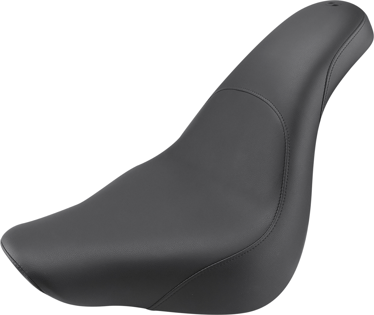Black SADDLEMEN Profiler motorcycle seat with smooth finish, designed for comfort and style, compatible with FLFB/S models.