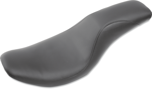 Black SADDLEMEN Profiler motorcycle seat for FXR, smooth finish, designed for comfort and style.