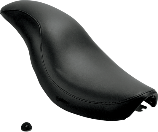 Black SADDLEMEN Profiler seat for 1100 Shadow motorcycle, smooth design, designed for comfortable riding.
