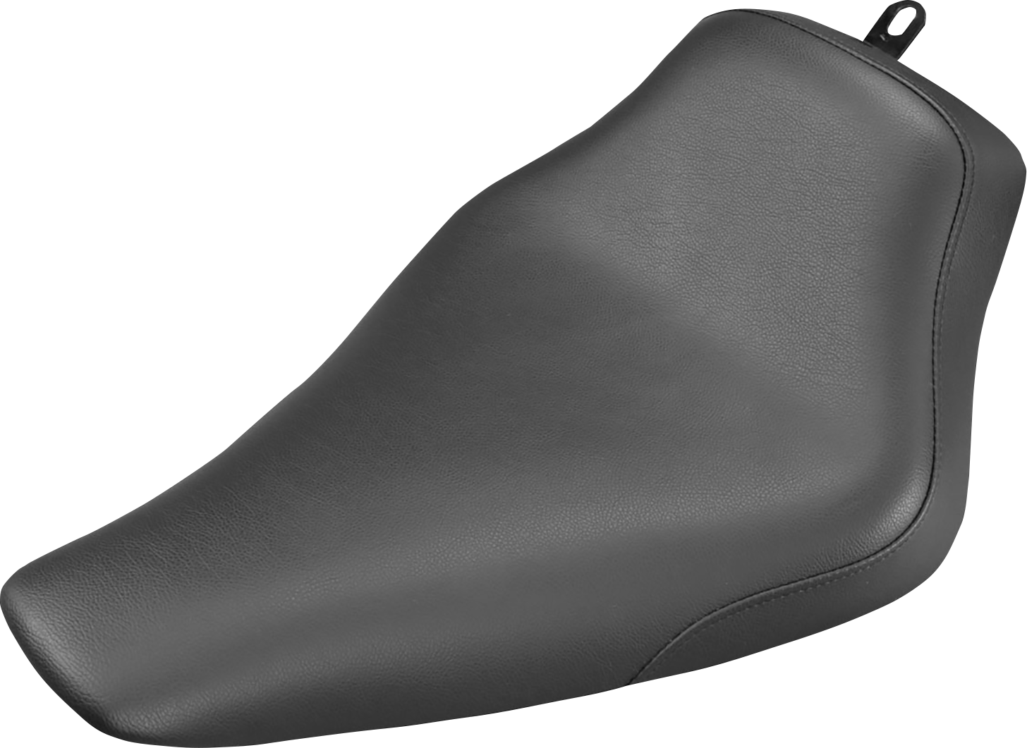 Black SADDLEMEN Renegade Solo motorcycle seat with smooth finish, designed for comfort and style.
