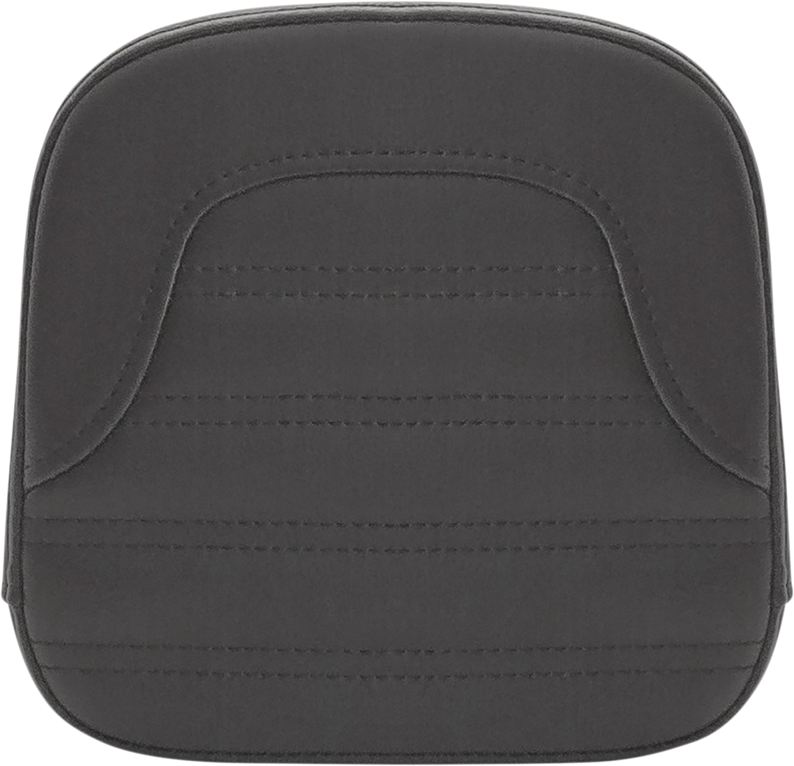 Black SADDLEMEN Sissy Bar Pad with Roll & Pleat design, compatible with FL motorcycles from 1999 to 2023.