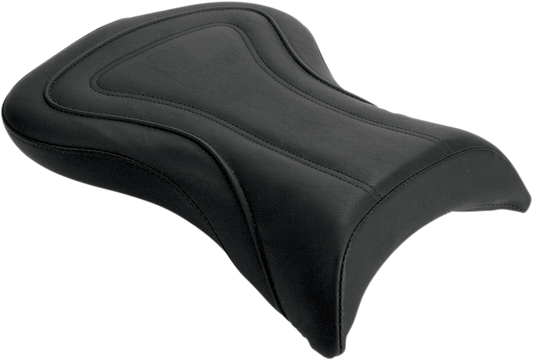 Bill's Exhausts SADDLEMEN Touring Pillion seat for XVS1600 motorcycle, showcasing the comfortable passenger saddle design.