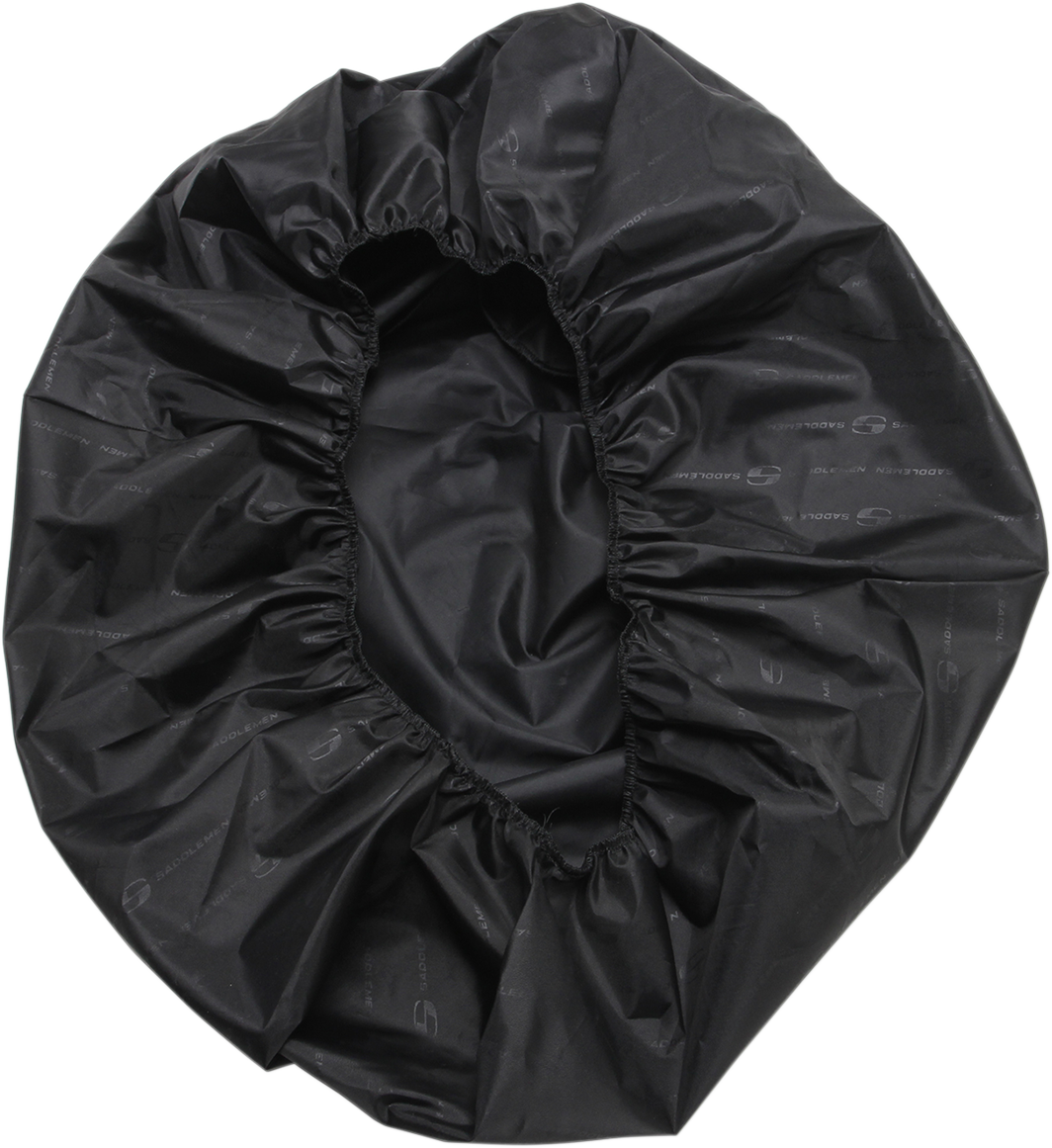 Bill's Exhausts SADDLEMEN XL Explorer rain seat cover with backrest for motorcycle seat, weather-resistant and durable design.