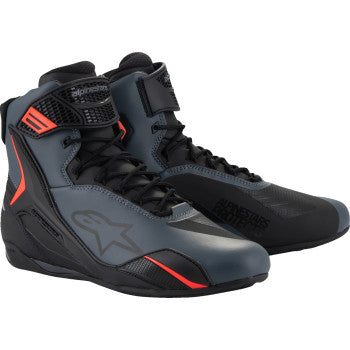 ALPINESTARS Faster-4 Shoes - Black/Gray/Red - US 7.5 2510425-1130-75 - Howling Moto