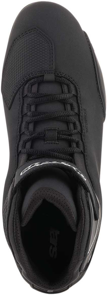 Alpinestars Sektor black shoes in US size 6.5, featuring sleek design and durable construction for riding and casual wear.