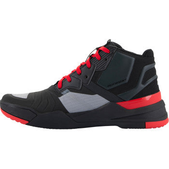 Alpinestars Speedflight shoes in black, red, and white, US size 14, featuring sporty design and athletic sneaker style.