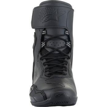 Black Alpinestars Superfaster shoe, US 11.5, featuring sleek design and durable material, ideal for sporty footwear.