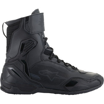 Alpinestars Superfaster black shoes in US size 11.5, featuring sleek design and durable materials, ideal for athletic or casual wear.