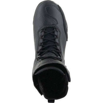Black Alpinestars Superfaster shoes in US 11.5, featuring sleek design and sporty style, suitable for casual or athletic wear.