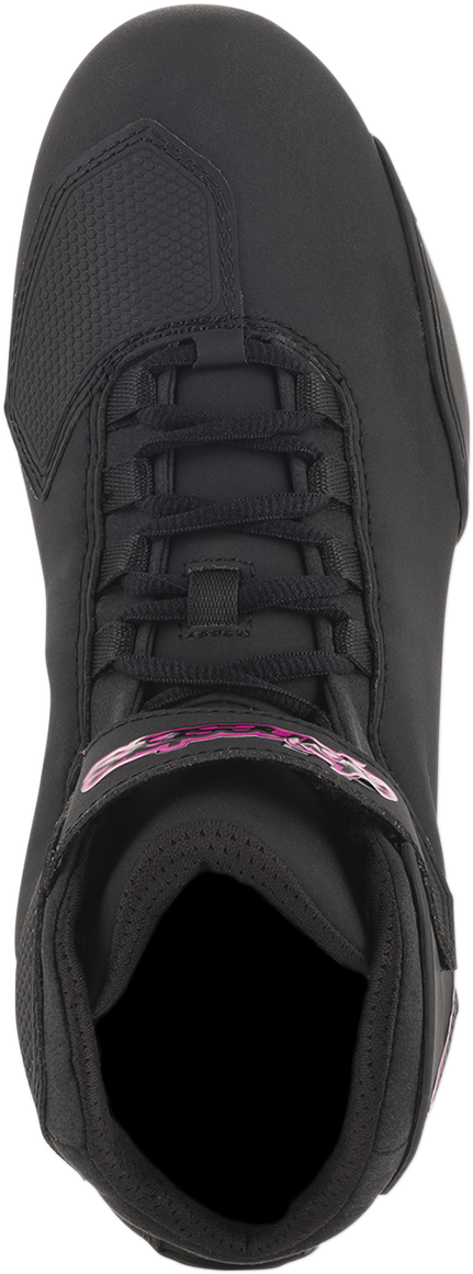 Alpinestars Women's Sektor Shoes in black and pink, US 6.5, featuring sporty design and durable sole, suitable for riding or casual wear.