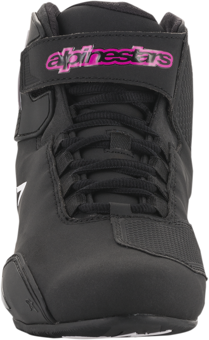 Alpinestars Women's Sektor Shoes in black and pink, US 6.5, featuring sporty design and durable construction.