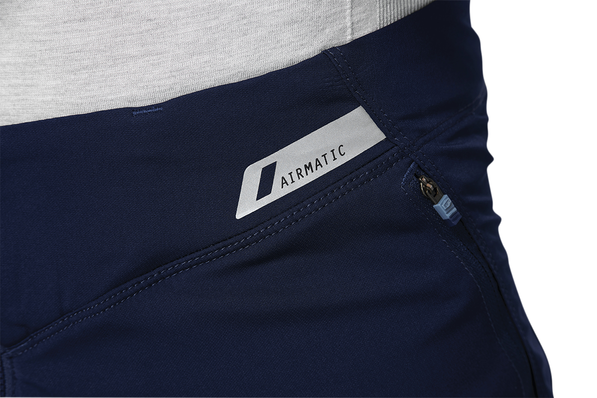 Bill's Exhausts 100% Airmatic Navy Shorts in US 30, casual men's shorts with comfortable fit and stylish design.