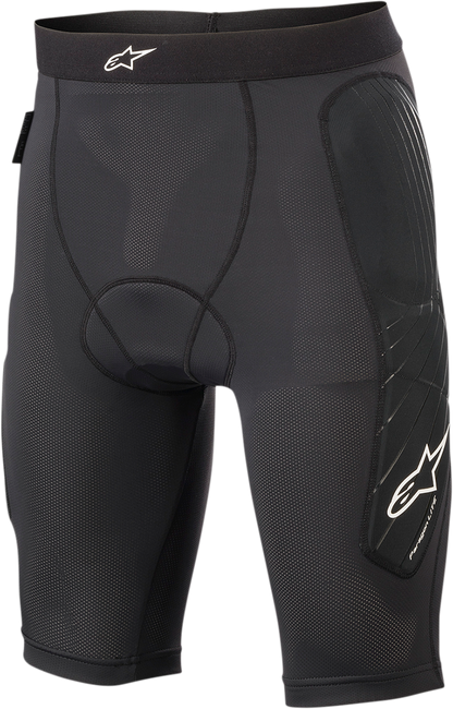 Alpinestars Paragon Lite black riding shorts in US 34 size, featuring a sleek, sporty design with logo details.