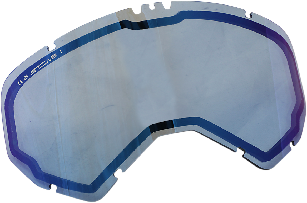 Bill's Exhausts ARCTIVA Vibe Snow Goggles with Blue Mirror Lens, featuring a sleek design for winter sports and outdoor skiing.