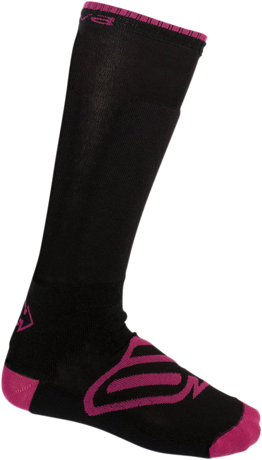 ARCTIVA women's insulator socks by Bill's Exhausts in pink and black, large/XL size, designed for warmth and comfort.