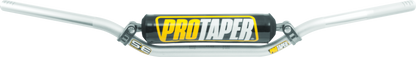 Silver ProTaper SE KX Low Handlebar from Bill's Exhausts, designed for speed and strength, shown on a motorcycle handlebar.