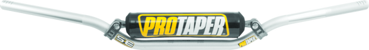Silver ProTaper SE KX Low Handlebar from Bill's Exhausts, designed for speed and strength, shown on a motorcycle handlebar.