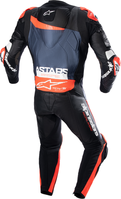 ALPINESTARS GP Plus v4 Leather Suit - Black/Red Fluo/Blue - US 40 / EU 50 3150523135750 - Howling Moto