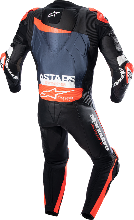ALPINESTARS GP Plus v4 Leather Suit - Black/Red Fluo/Blue - US 40 / EU 50 3150523135750 - Howling Moto