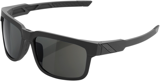 Bill's Exhausts 100% Type-S sunglasses in slate gray with PeakPolar lenses, featuring a sleek, modern design and durable frame.