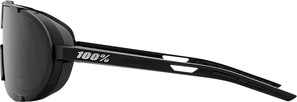100% Westcraft Sunglasses - Matte Black - Smoke 61046-102-01 - Howling Moto