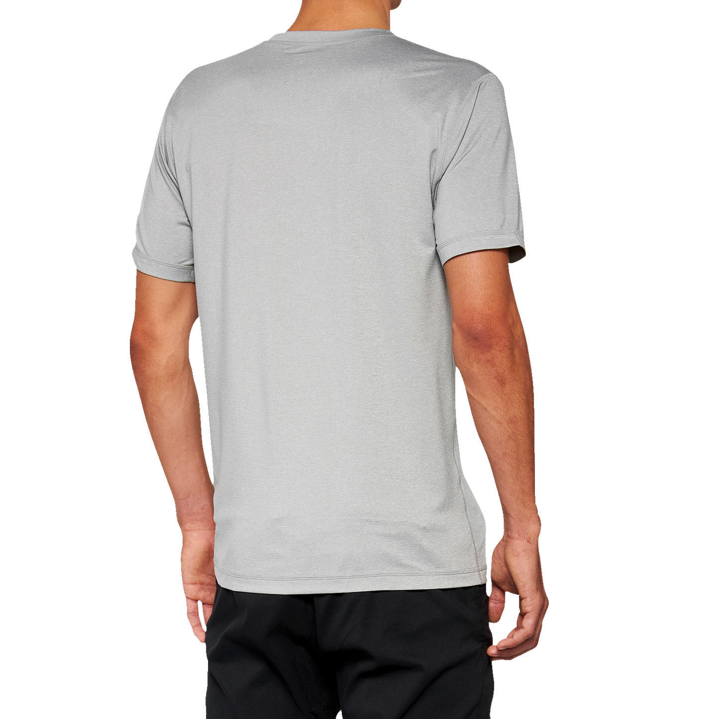 100% Mission Athletic T-Shirt - Gray - Large 20014-00007 - Howling Moto