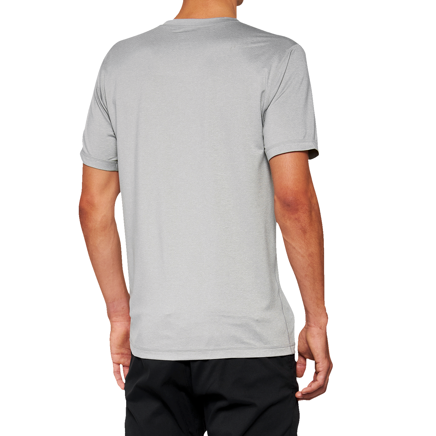 100% Mission Athletic T-Shirt - Gray - Large 20014-00007 - Howling Moto