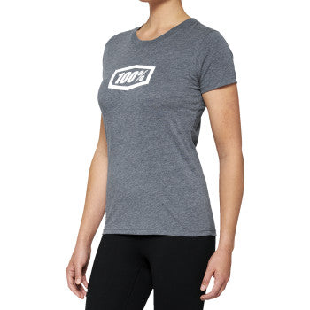 Women's Heather Gray Icon T-Shirt by Bill's Exhausts, small size, casual crew neck, soft fabric, stylish design.