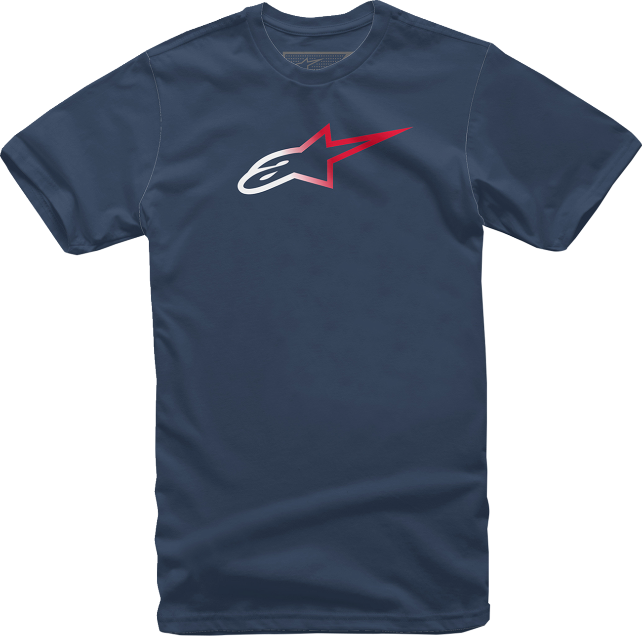 Navy Alpinestars Ageless Fade T-Shirt in 2XL, featuring the Alpinestars logo and fade design, made from comfortable fabric.