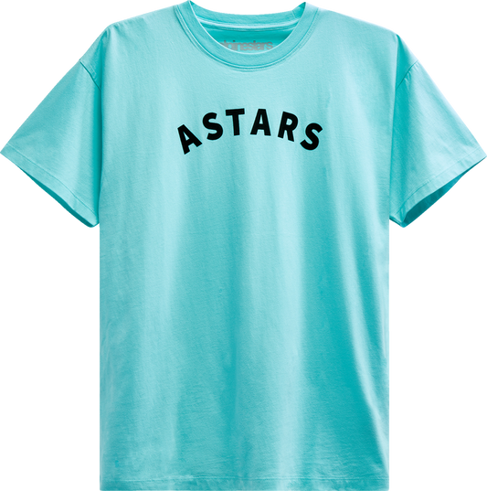 Alpinestars Aptly Knit T-Shirt in Light Aqua, 2XL, casual cotton T-shirt with brand logo, displayed on a plain background.