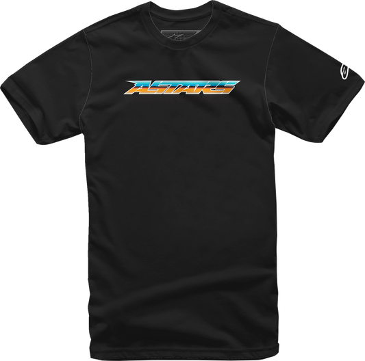 Black Alpinestars Chromium T-Shirt in XL, featuring the brand logo and stylish design, made from comfortable fabric.
