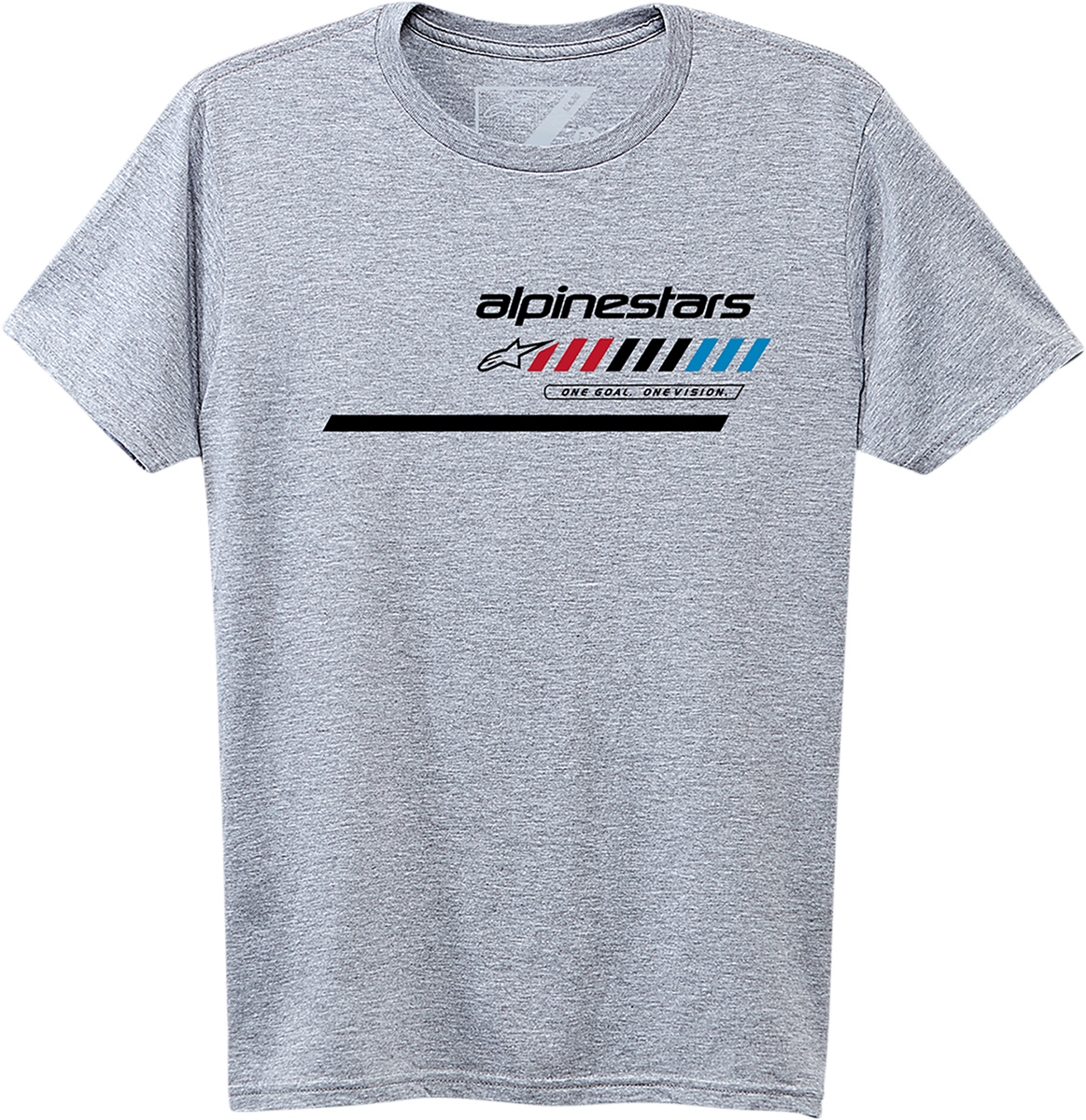 Alpinestars Plus T-Shirt in Heather Gray, XL, featuring the brand logo on the front, made from comfortable cotton fabric.