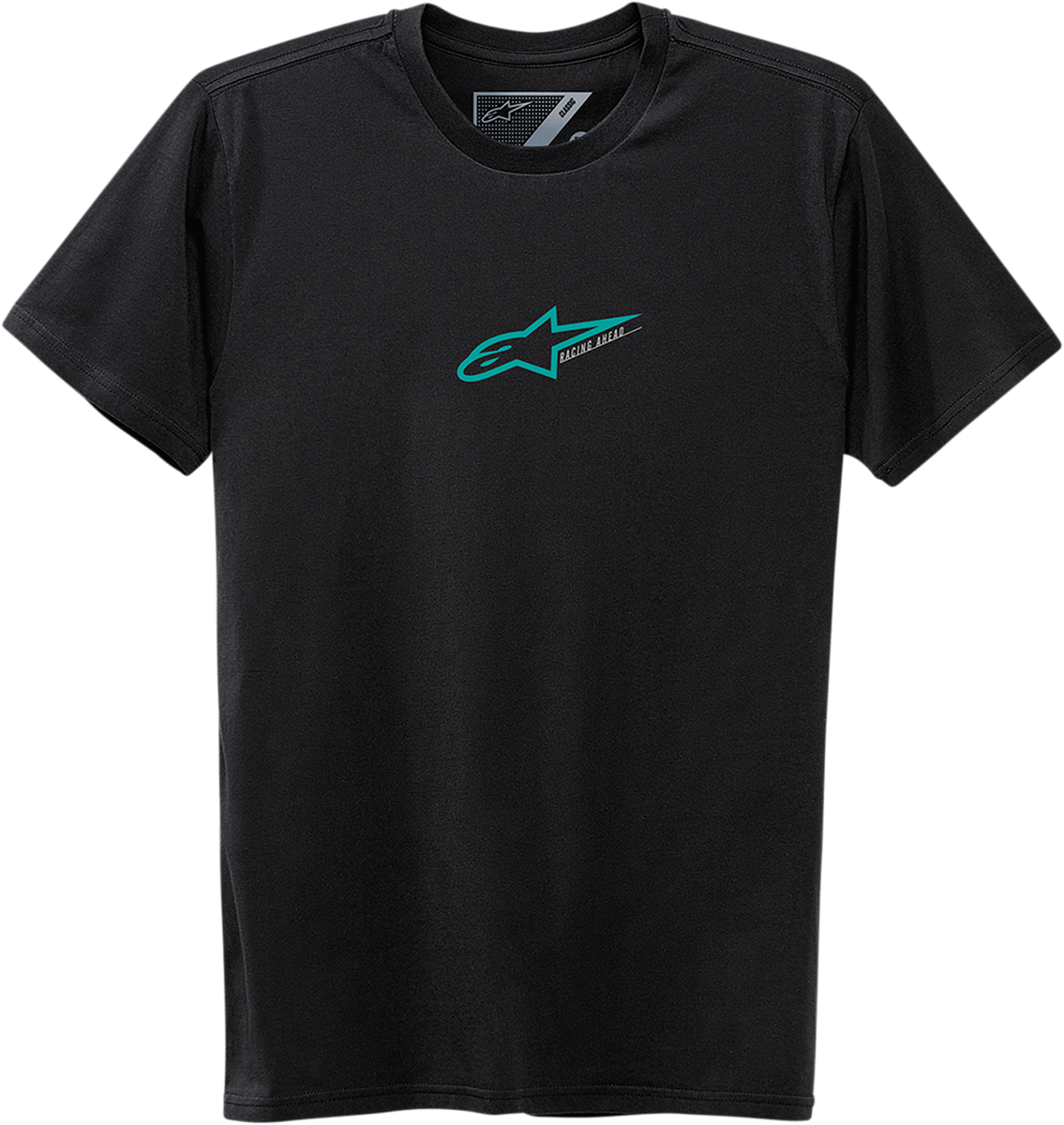 Black ALPINESTARS Race Mod T-Shirt in Large, featuring the brand logo and race-inspired design on the front.
