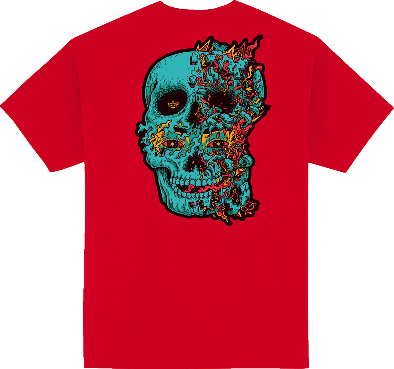 Bill's Exhausts ICON Munchies™ T-Shirt in Heather Red, XL, featuring a casual graphic design on the front.