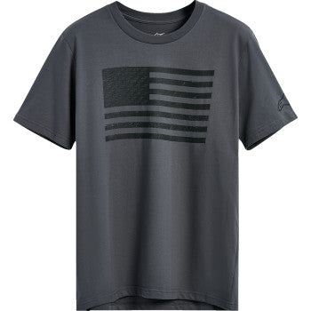 Charcoal Alpinestars Wavings CSF T-Shirt in XL size, featuring brand logo and casual fit, displayed on a plain background.