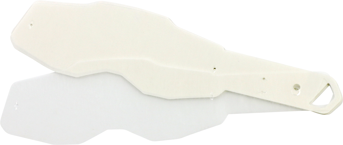 Set of 20 standard tear-offs for Accuri 2, Racecraft 2, and Strata 2 helmets by Bill's Exhausts, for quick visor protection.