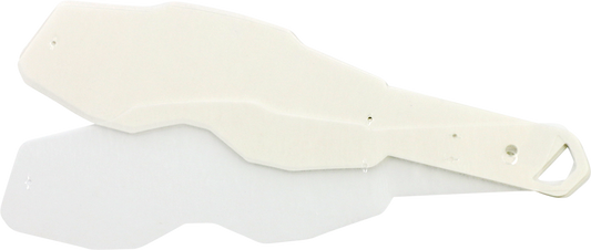 Set of 20 standard tear-offs for Accuri 2, Racecraft 2, and Strata 2 helmets by Bill's Exhausts, for quick visor protection.