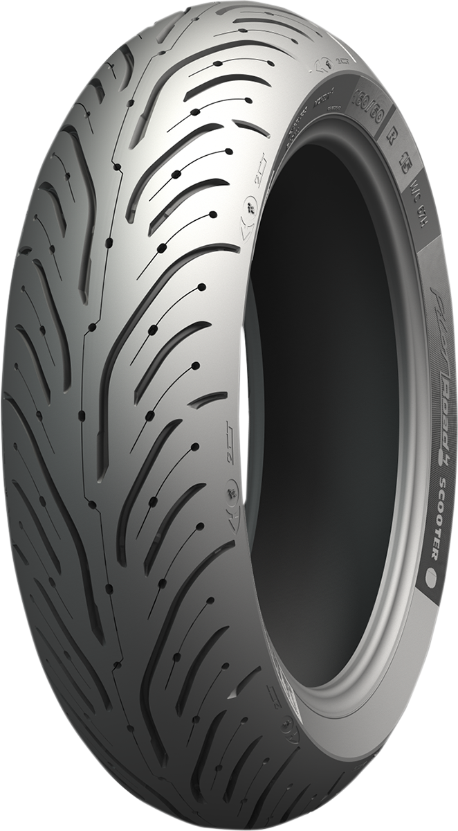 Michelin Pilot Road 4 Scooter rear tire 160/60R15 67H with tread pattern for enhanced grip and durability