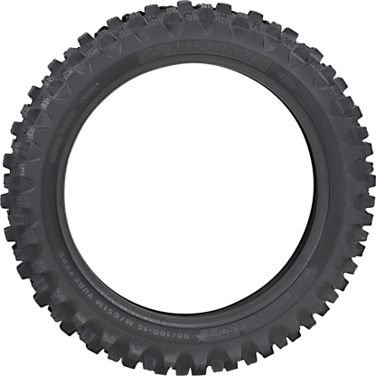 Michelin StarCross 5 Soft rear tire for motocross bikes, size 90/100-16, 51M, designed for off-road racing performance.
