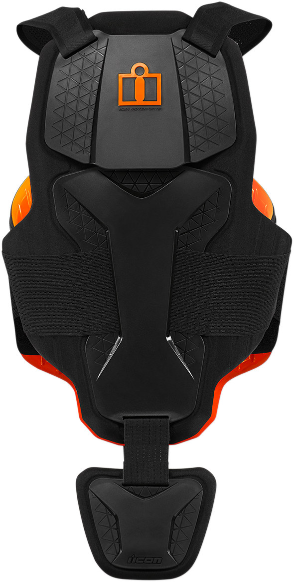 Black ICON D3O® vest in 2XL/3XL size from Bill's Exhausts, featuring protective D3O® padding for safety and comfort.
