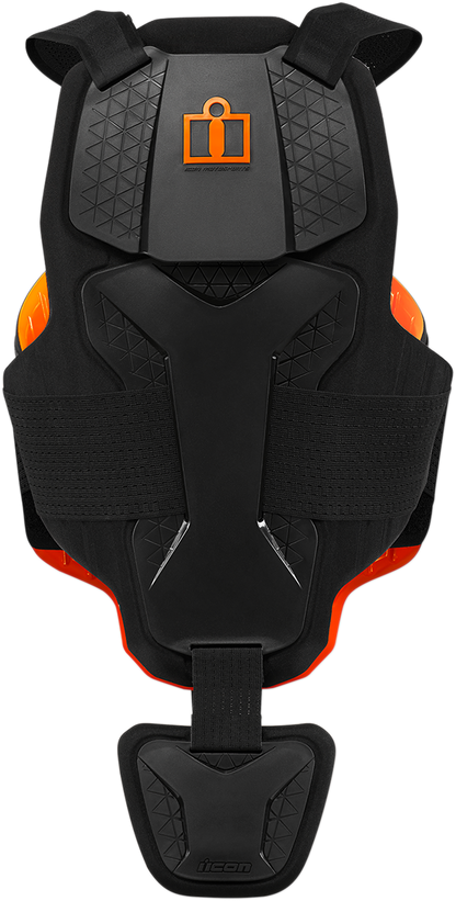 Black ICON D3O® vest in 2XL/3XL size from Bill's Exhausts, featuring protective D3O® padding for safety and comfort.